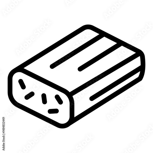 Tempeh icon. Vector line icon