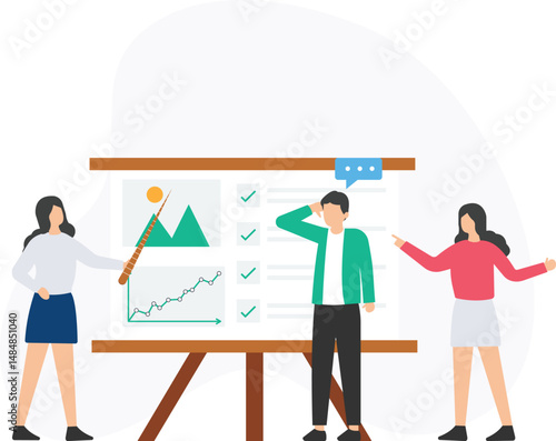 Project meeting or team discussion, planning session or strategy talk, task briefing or assignment review, progress update or status report, brainstorming session or idea sharing, milestone review or 