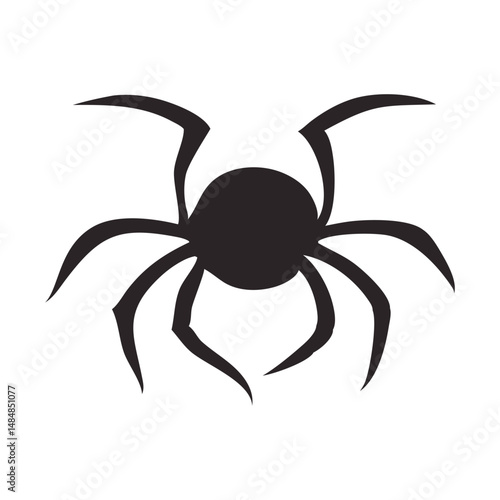 spider silhouette vector design