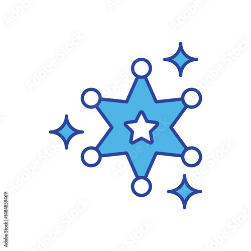 Badge icon vector stock illustration