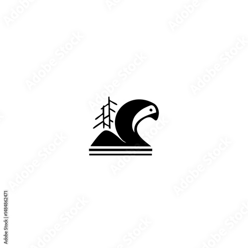 American bird Vector illustration