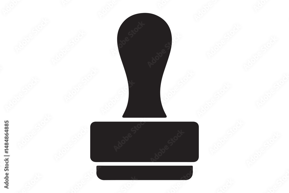 Simple Vector Illustration of a Rubber Stamp Simple Vector Illustration of a Rubber Stamp