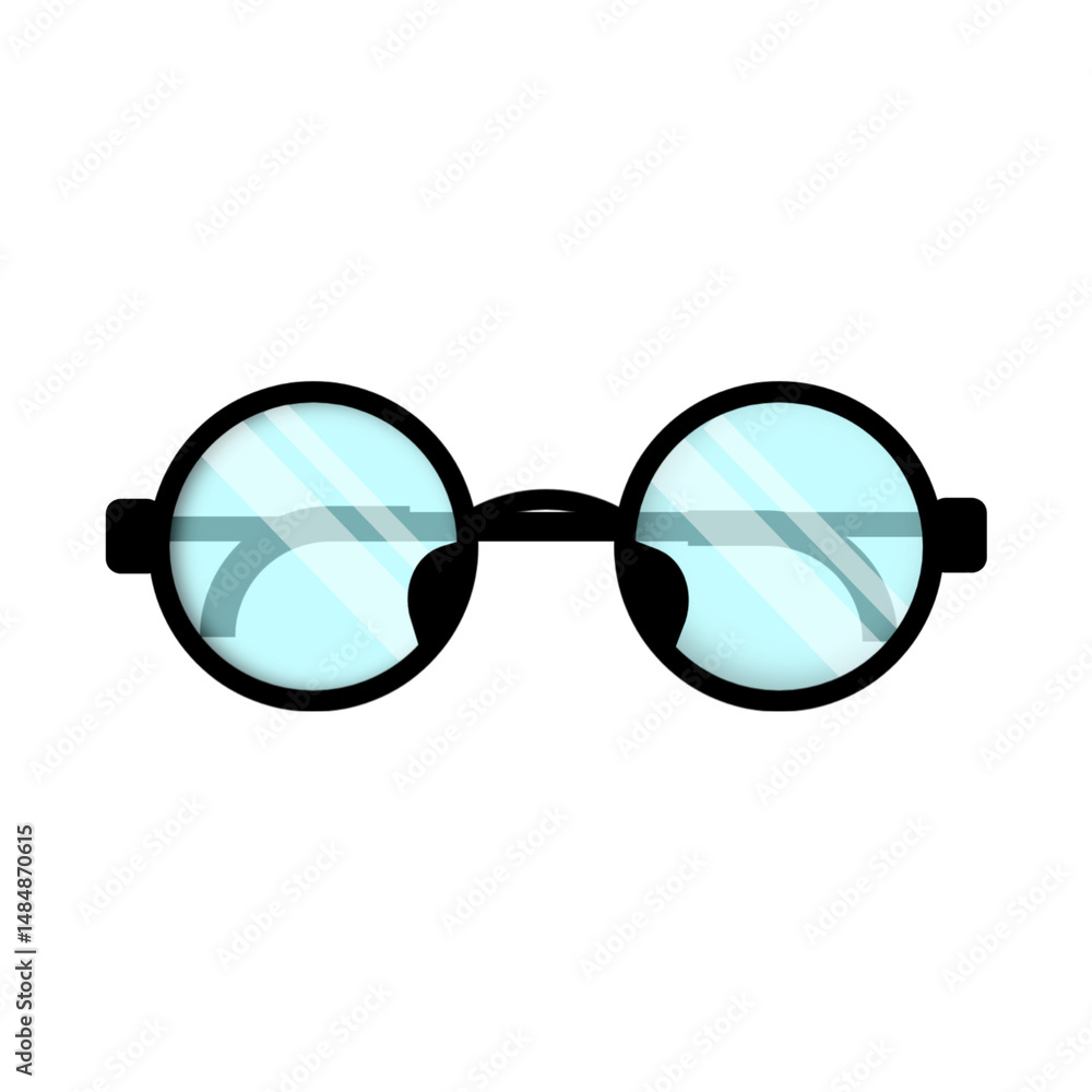 Fototapeta premium Illustration of eyeglass