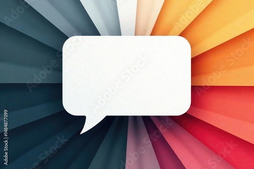 Abstract geometric speech bubble wallpaper, monochrome tones , style, decor
