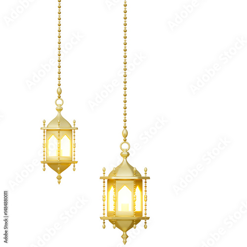 3D Islamic Lantern for Ramadan Decoration