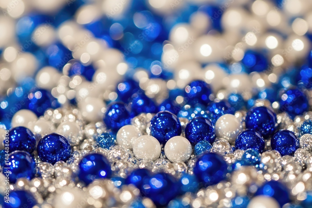 Festive, sparkling, decorative beads Festive, sparkling, decorative beads