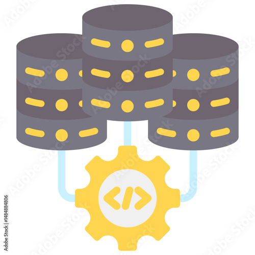 Infrastructure As Code Fill Icon Vector Illusrtation