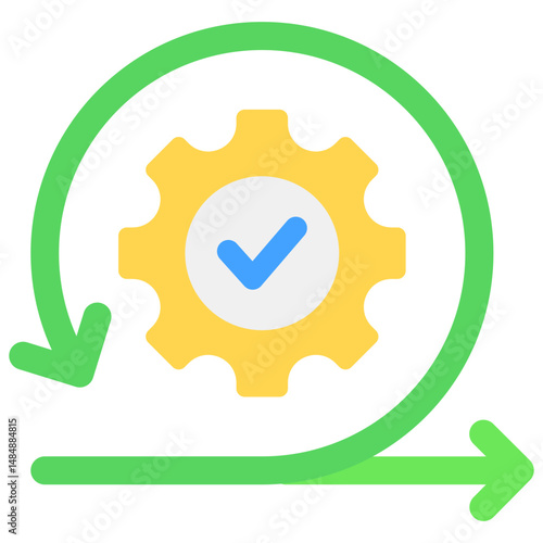 Agile Development Fill Icon Vector Illusrtation