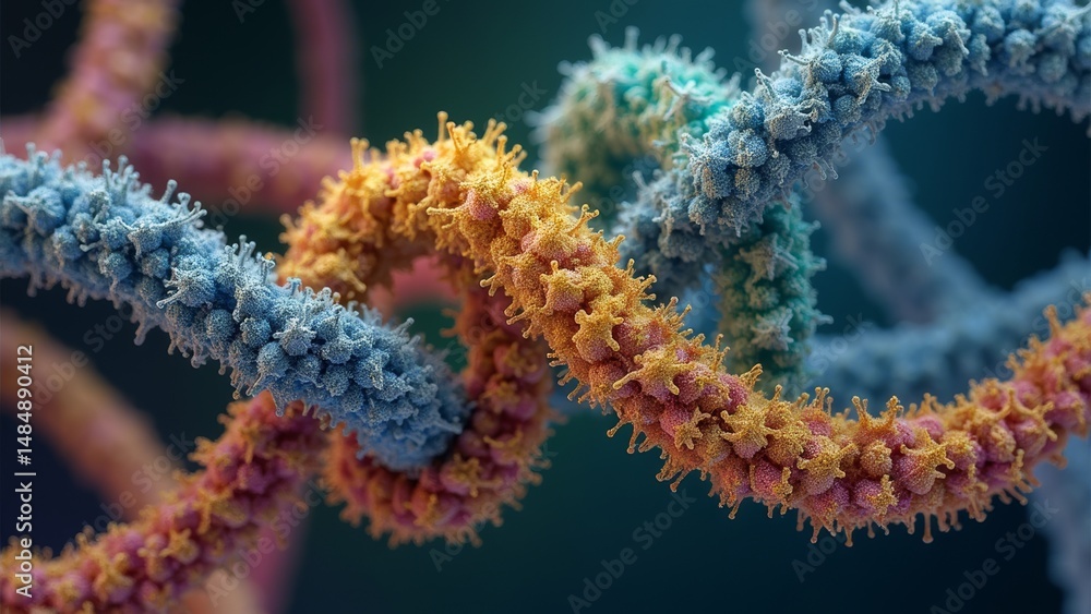 Fototapeta premium Color DNA Abstract Art Picture