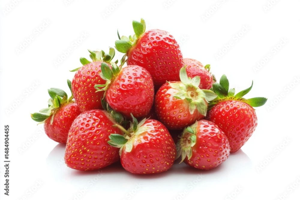 strawberries isolated on white background strawberries isolated on white background