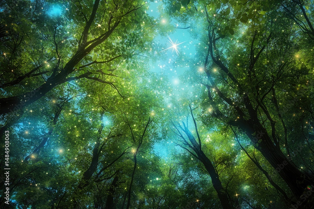 Obraz premium Enchanted Forest Canopy