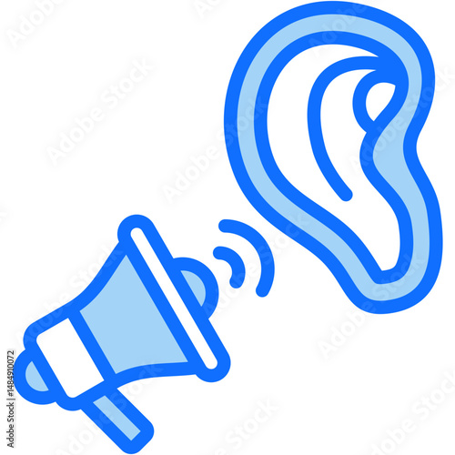 Chat Marketing Mixed Icon Vector Illustration