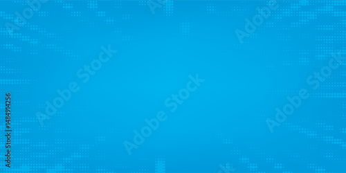 Comic background. Pop art texture. Starburst cartoon style. Anime design with explosion effect for print. Fun dot pattern. Blue backdrop with halftone gradient.