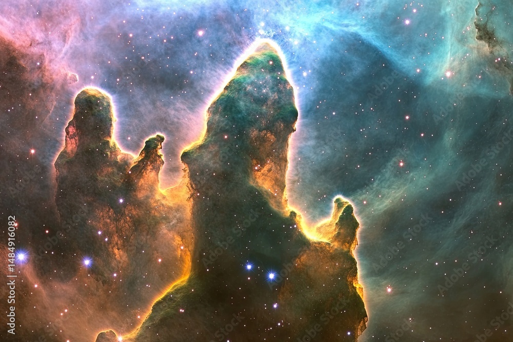 Fototapeta premium Cosmic Pillars of Creation
