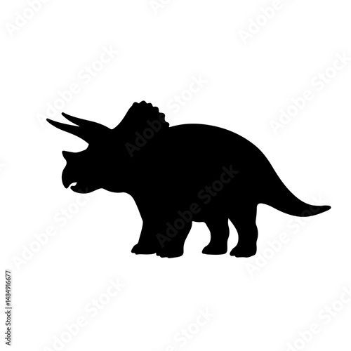 Tricetops silhouette vector flat illustration design.