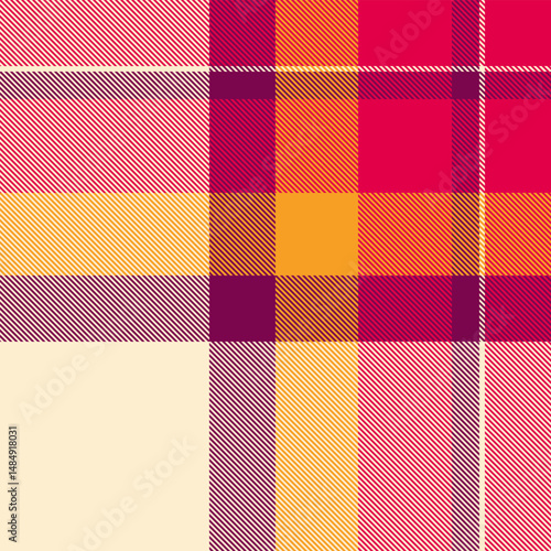 Vibrant plaid pattern in warm autumnal hues.  Perfect for textile design, fashion, or fallthemed projects.