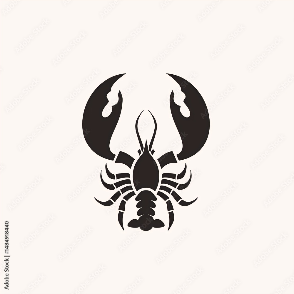 A black and white logo featuring two curved claws clasped together, symbolizing unity, with a detailed body centered on a stark white background. A black and white logo featuring two curved claws clasped together, symbolizing unity, with a detailed body centered on a stark white background.