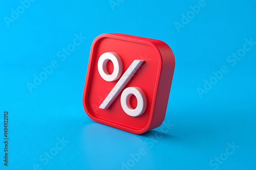  vibrant red discount sign