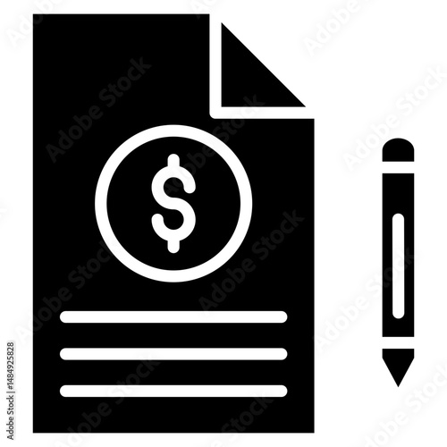 Loan Application Icon Element For Design