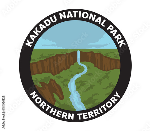 Kakadu National Park Northern Territory Vector Logo