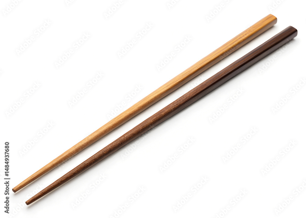 Two chopsticks isolated on a white background Two chopsticks isolated on a white background