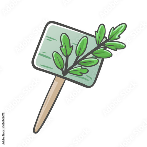herb marker stakes icon, herb marker stakes vector illustration-simple illustration of herb marker stakes, perfect for herb marker stakes logos and icons