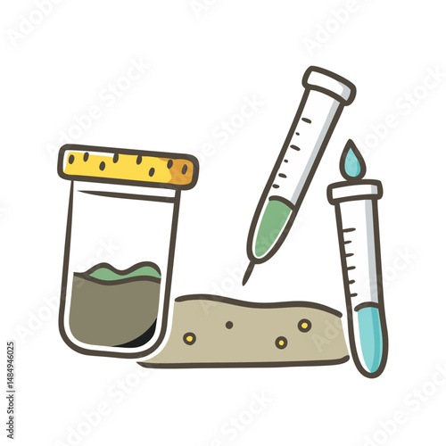 soil testing kit icon, soil testing kit vector illustration-simple illustration of soil testing kit, perfect for soil testing kit logos and icons