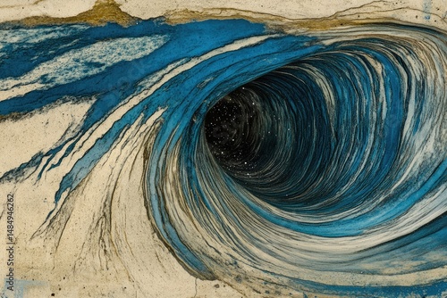 Wallpaper Mural Abstract swirling vortex (2) Torontodigital.ca