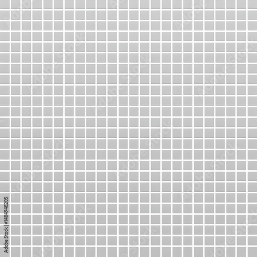 mosaic: grid of small square gray rectangles with white joints
