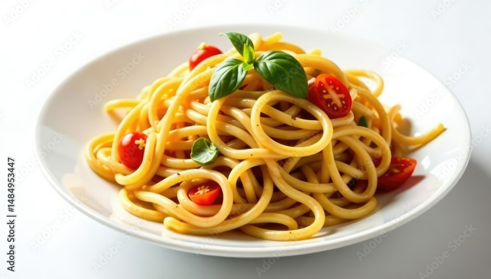 Stir-fried noodles with vegetables, white background, culinary, vegetables, noodle Stir-fried noodles with vegetables, white background, culinary, vegetables, noodle