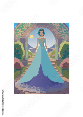 reflecting the opulence of the Baroque and Rococo periods. Skirts reached enormous proportions, thanks to the use of panniers, wide hoops that extended the skirt sideways. Bodices were tightly laced