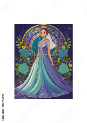 descriptions of ball gowns, often used to create a vivid sense of time and place, as well as to convey the atmosphere of a social event. From the opulent ballrooms