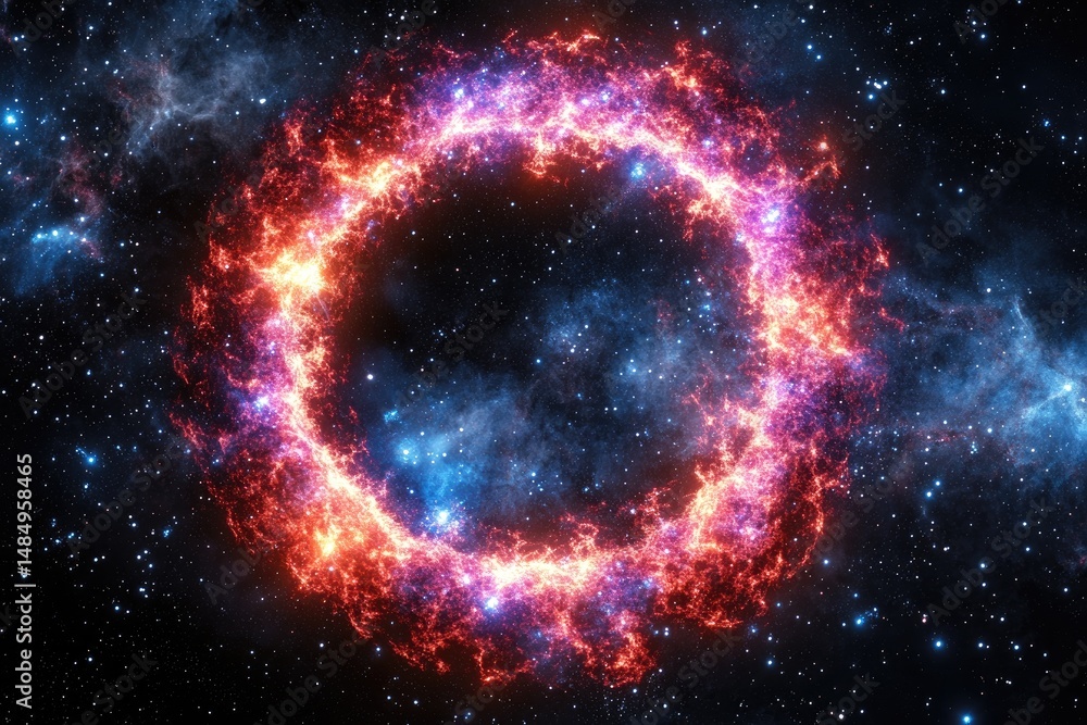 Cosmic Ring Nebula in Space Cosmic Ring Nebula in Space