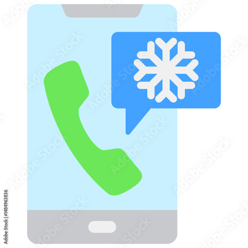 Cold Calling Fill Icon Vector Illusrtation