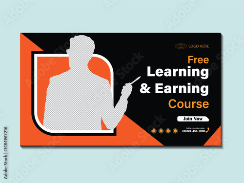 Professional eLearning YouTube Thumbnail Design
