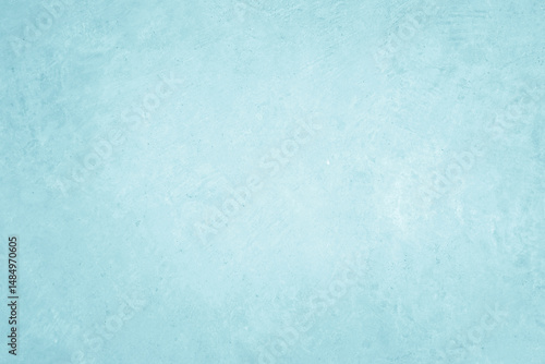 Pastel blue and white concrete stone texture for background in summer wallpaper. Cement and sand wall of tone vintage. Concrete abstract wall of light cyan color, cement texture mint green for design.