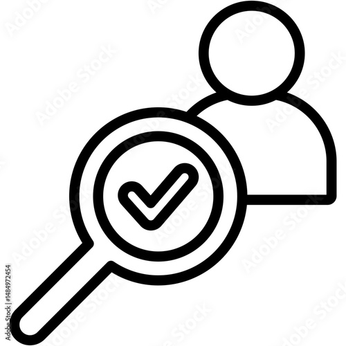 Prospecting Lineal Icon Vector Illustration