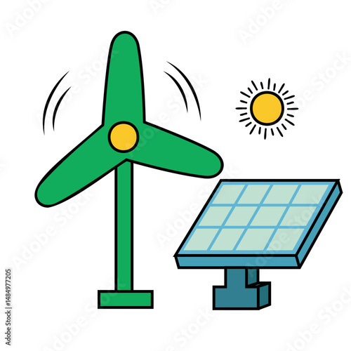Energi Icon Illustration