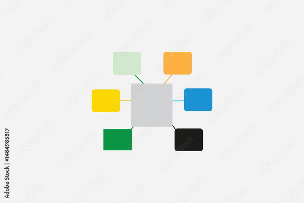 Modern Centralized Network Graphic for Brainstorming
Strategy Visualization Modern Centralized Network Graphic for Brainstorming
Strategy Visualization