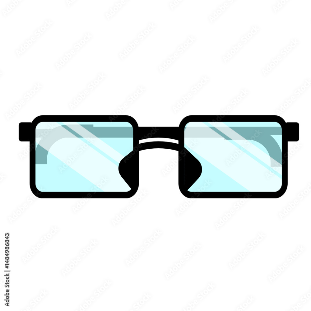 Illustration of eyeglass Illustration of eyeglass