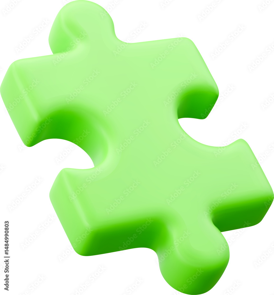 Obraz premium 3d Green Puzzle