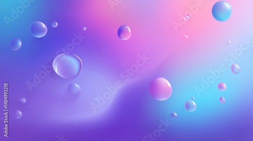 Wallpaper Mural Abstract Pastel Bubbles Background with Pink Purple and Blue Gradient Torontodigital.ca