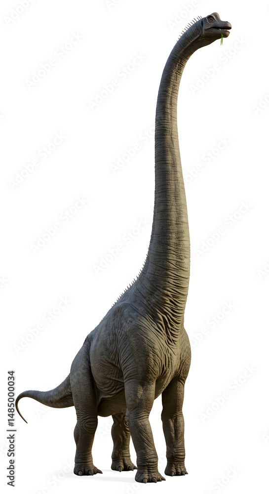 Fototapeta premium Brachiosaurus on white isolated background