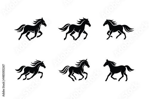 black stallion full body vector