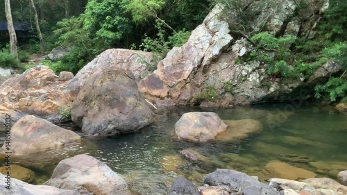 Tropical Stream With Crystal Clear Water