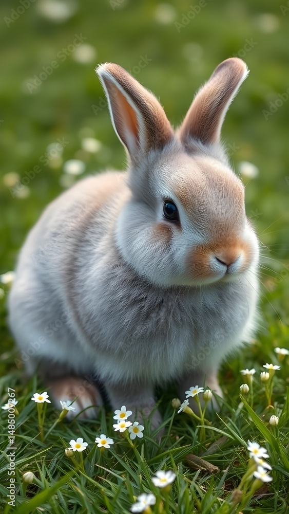 Fototapeta premium A rabbit in the grass.