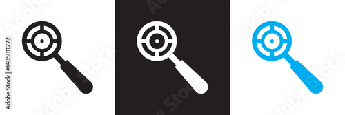 Focus icon.  Vector illustration. isolated on white and black background. EPS 10 