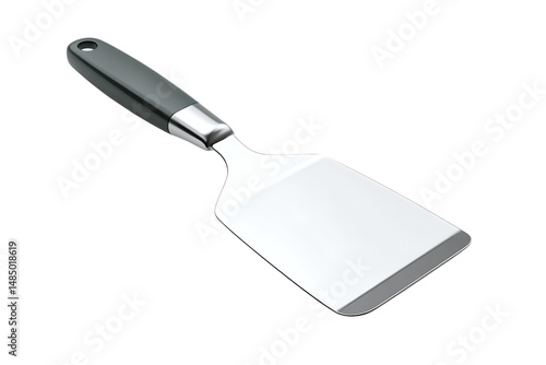 3D Rendering of Sleek Stainless Steel Spatula