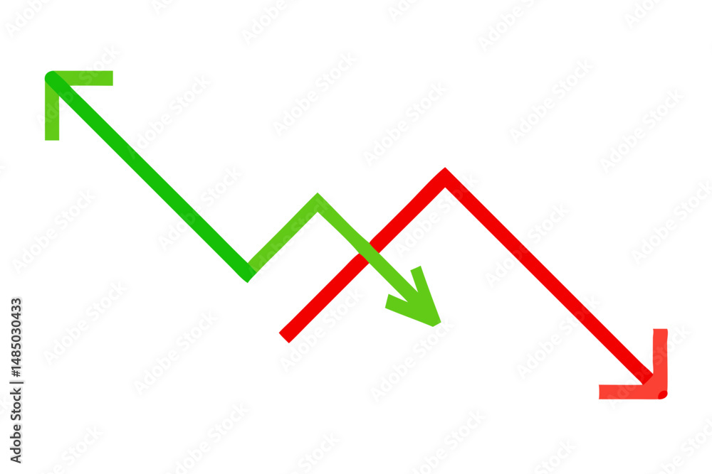 Abstract Stock Market Graph Showing Upward and Downward Trends Abstract Stock Market Graph Showing Upward and Downward Trends