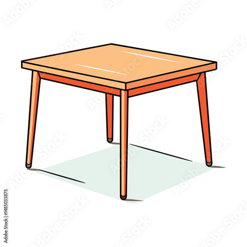 vector illustration of a table